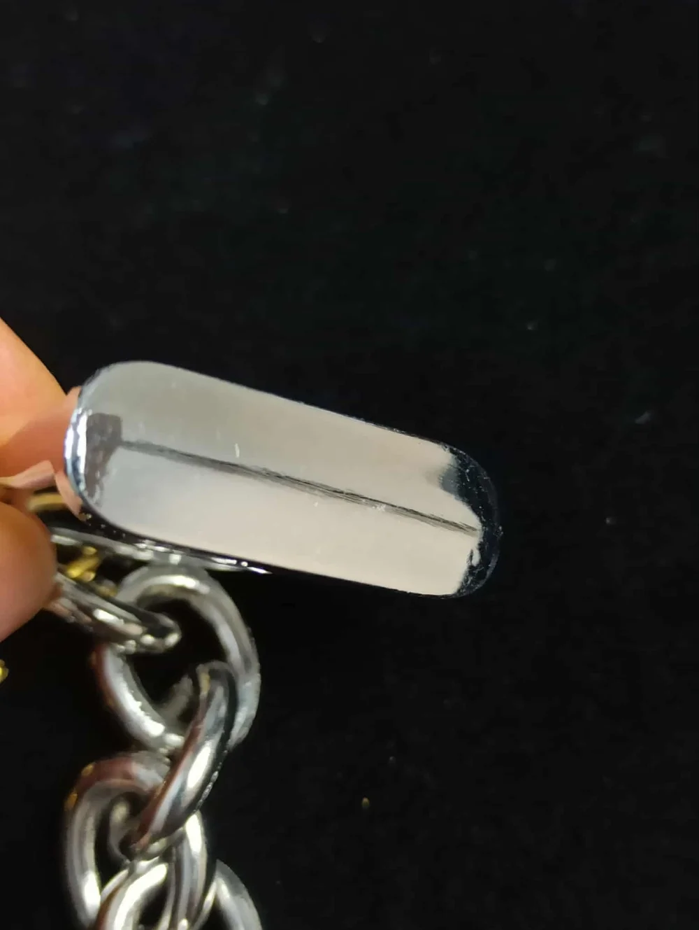 Chunky Stirrup Charm Bracelet Silver Gold Tone Equestrian Link Statement